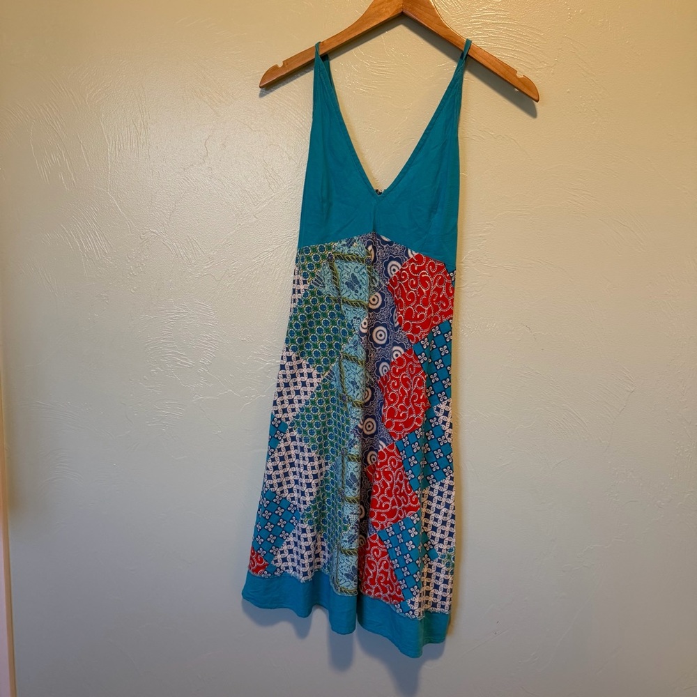 Colorful Patchwork Women's Dress